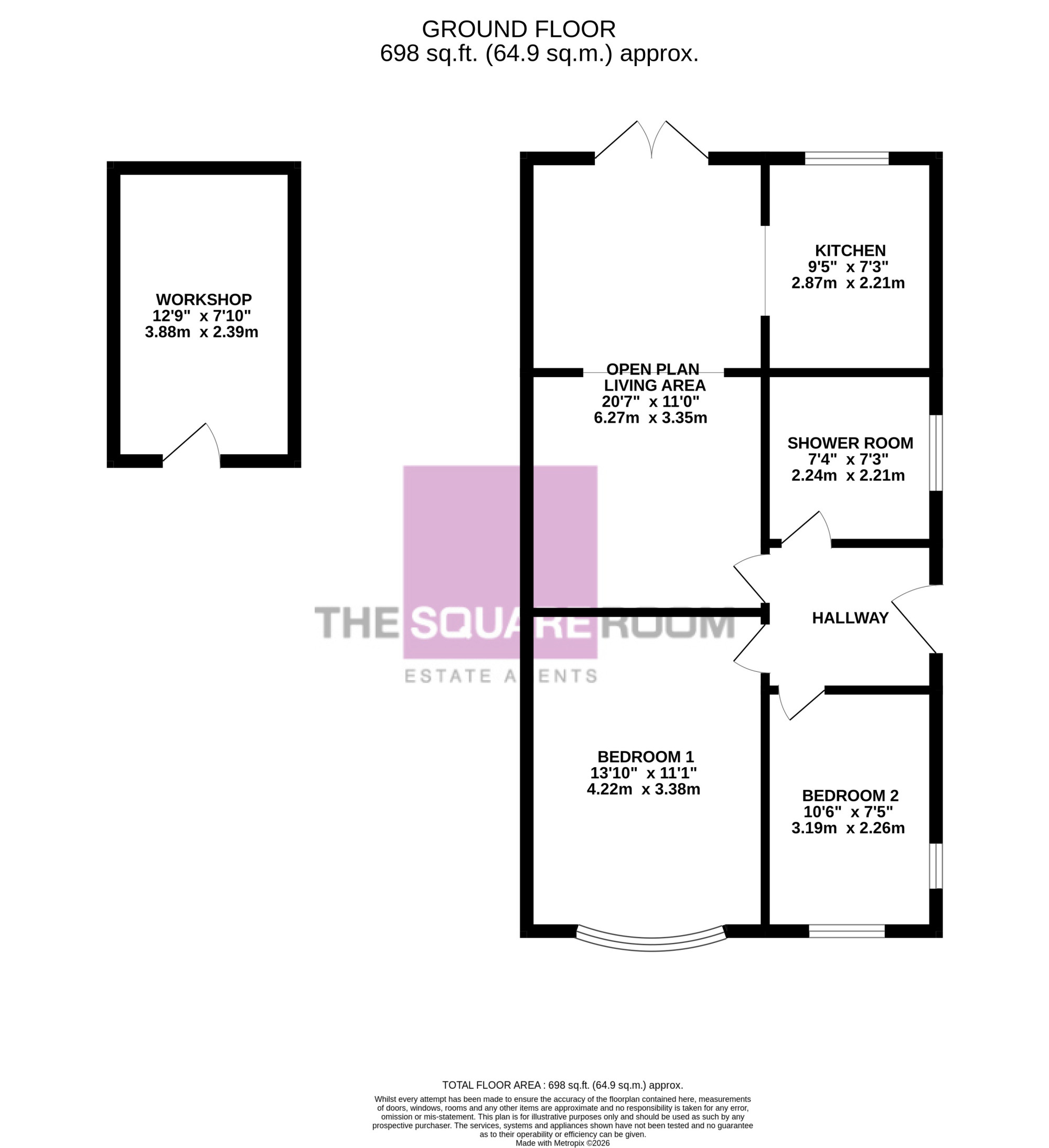 43, Clifton Avenue, Blackpool floorplan