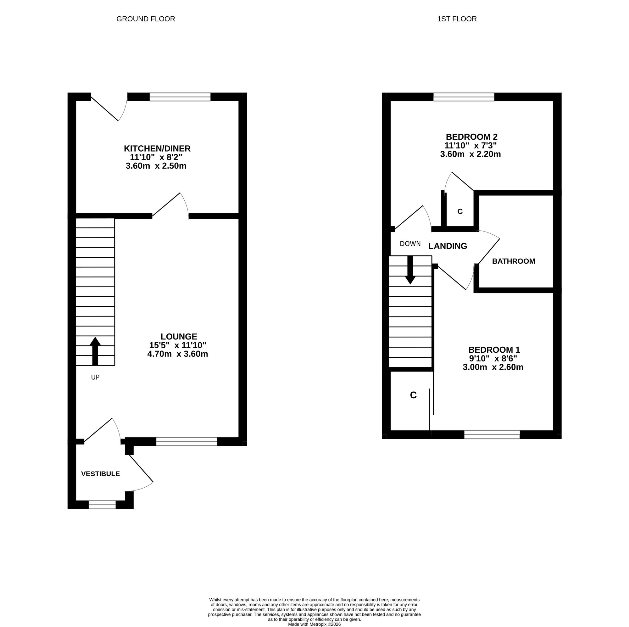 61 Sylvan Grove, Bo'ness floorplan