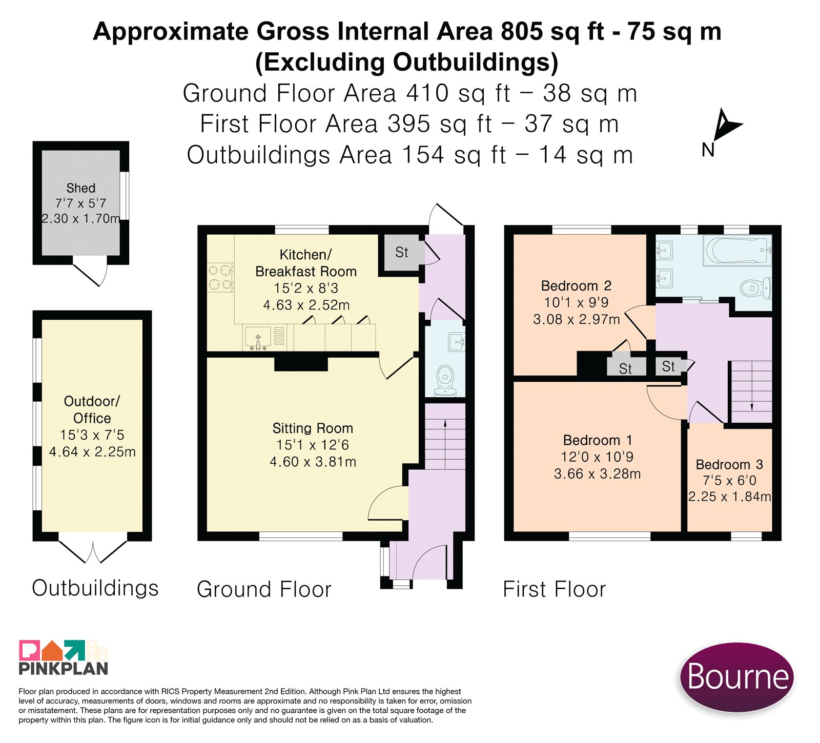 56, Lambourne Crescent, Woking floorplan