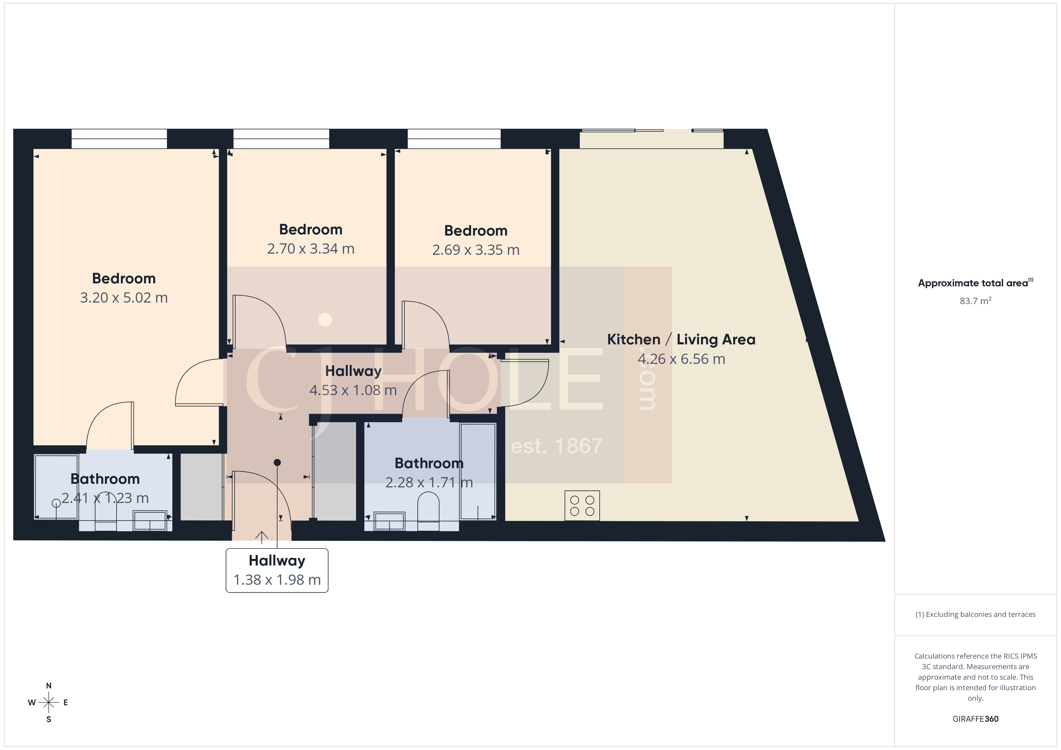 Flat 2, Trinity Apartments,, Braggs Lane, Bristol floorplan