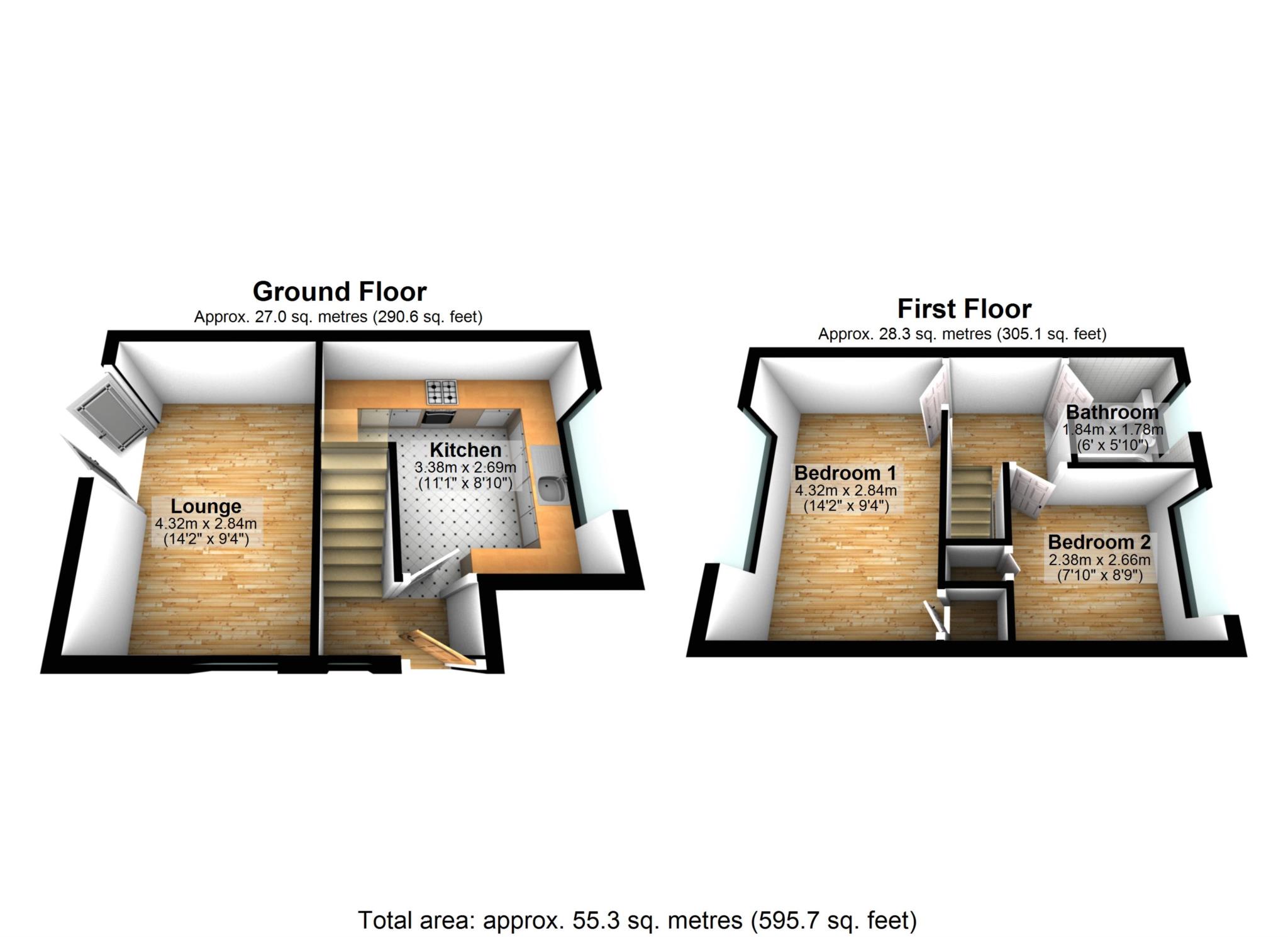 1, Lowry Walk, Bolton floorplan