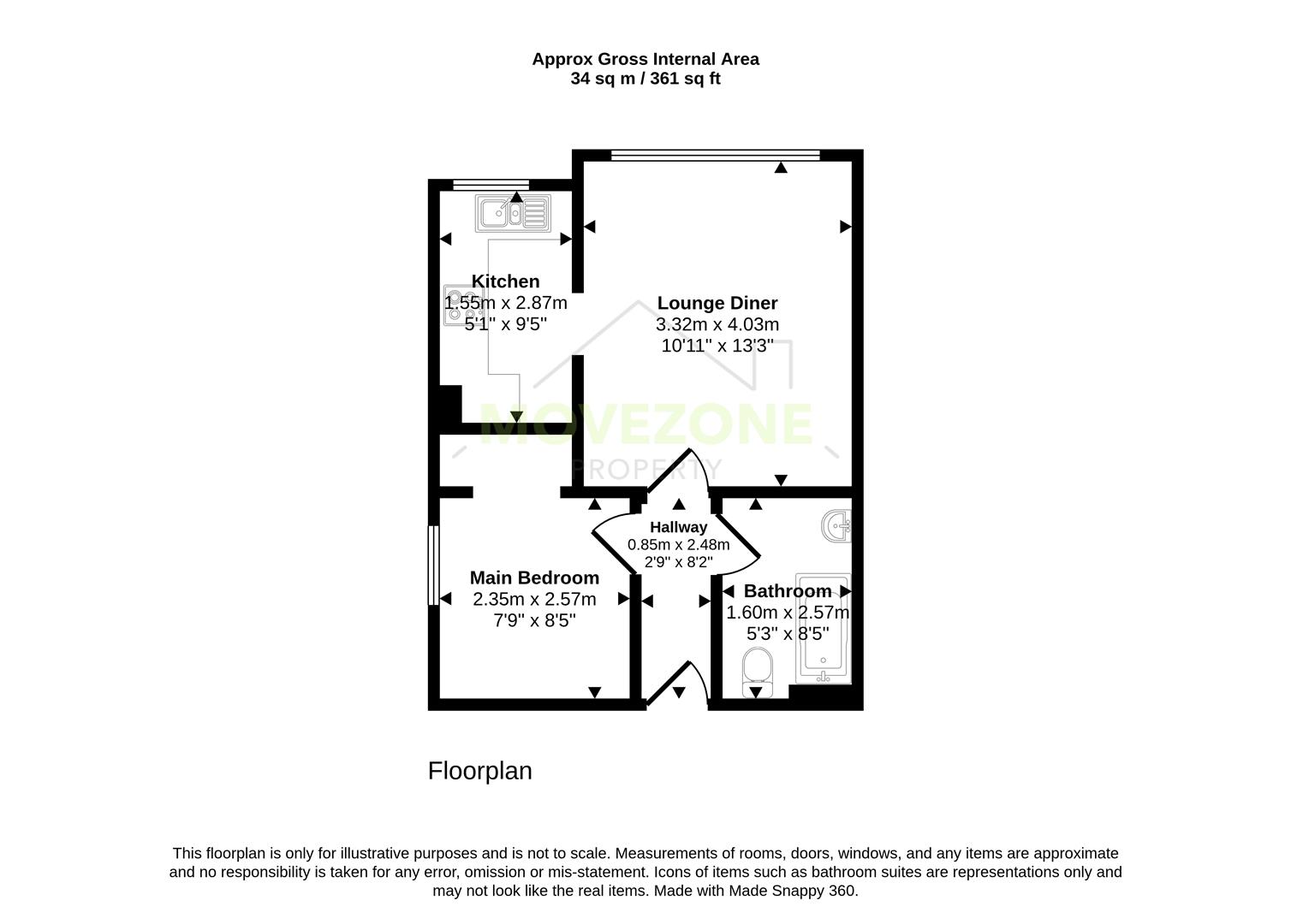 Westmoreland Road, Bromley floorplan