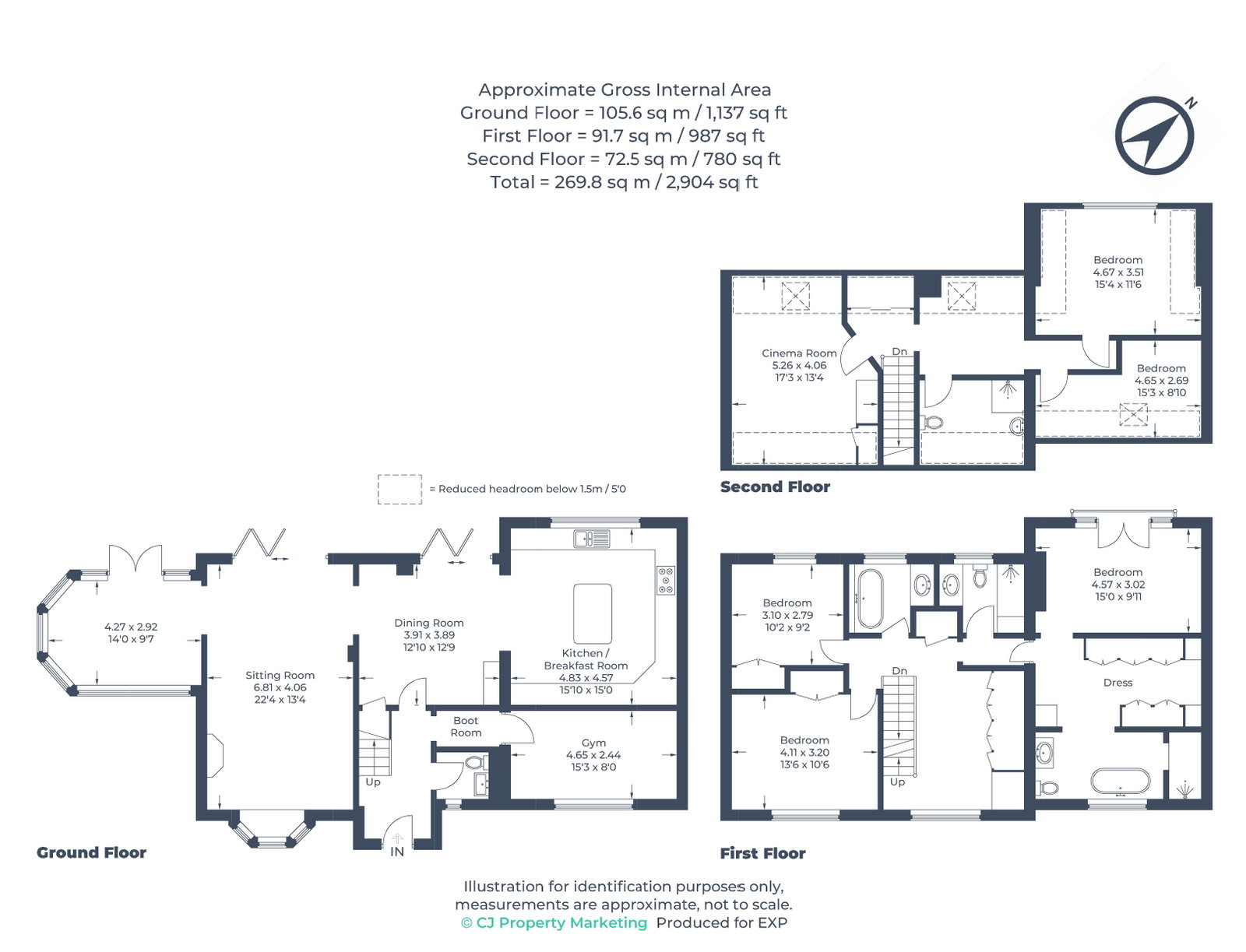 Langham House,4a, Clifton Road, Shefford floorplan