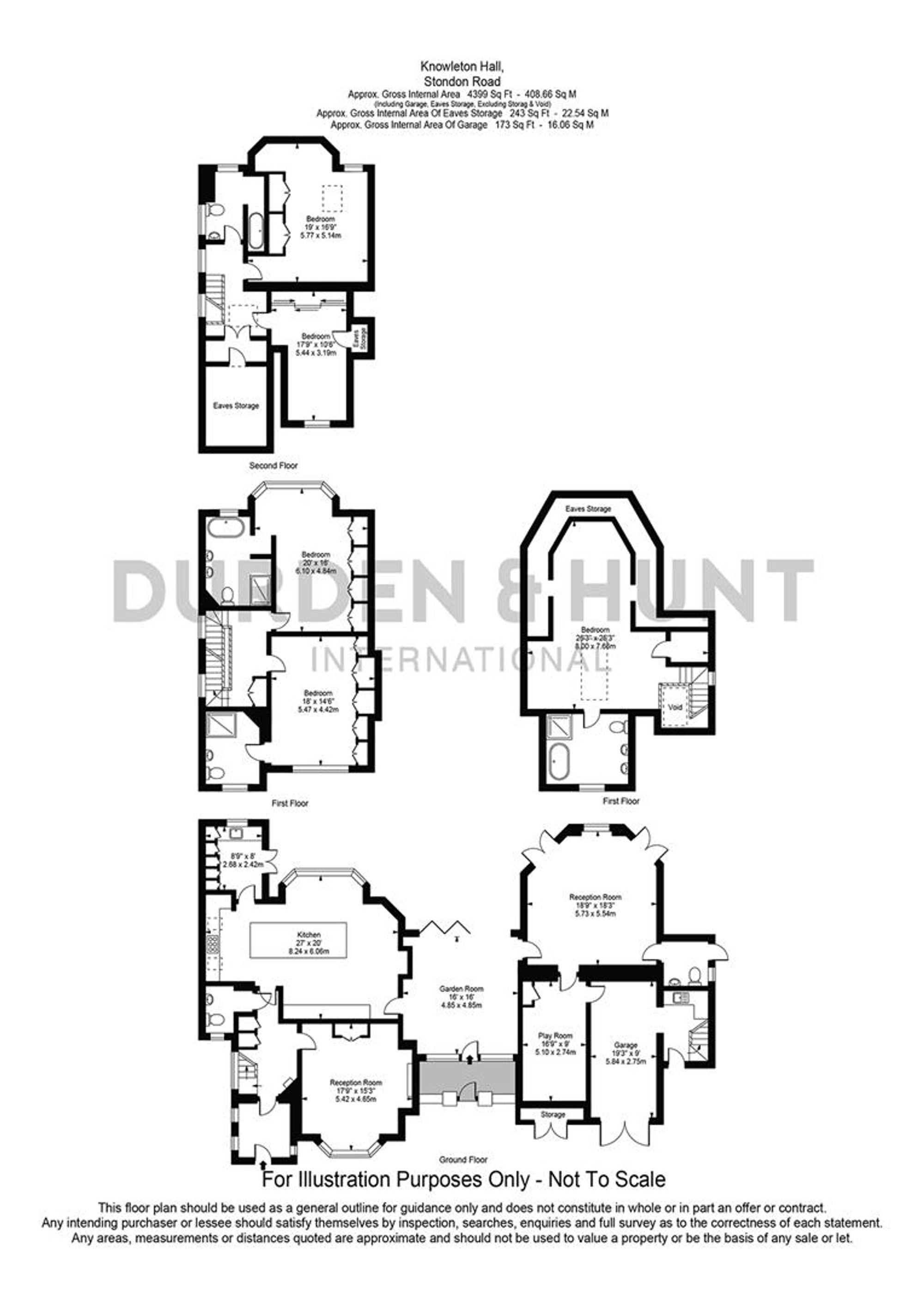 Knowleton Hall Stondon Road, Ongar floorplan