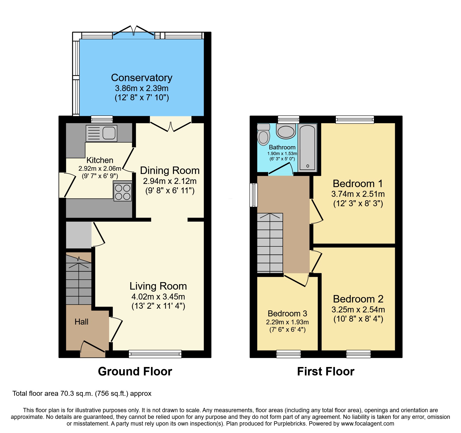 Fieldside Road, Kinsley, Pontefract, WF9 floorplan