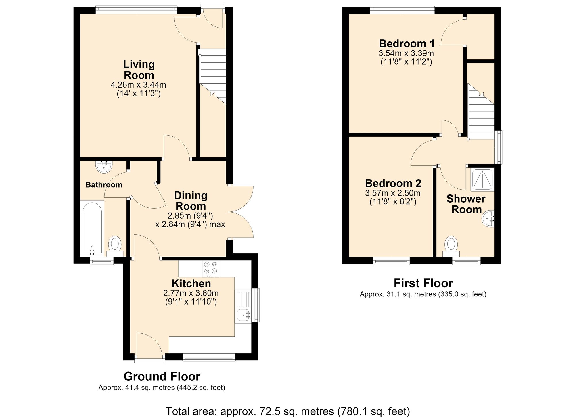 16 Myrtle Grove, Barnoldswick floorplan