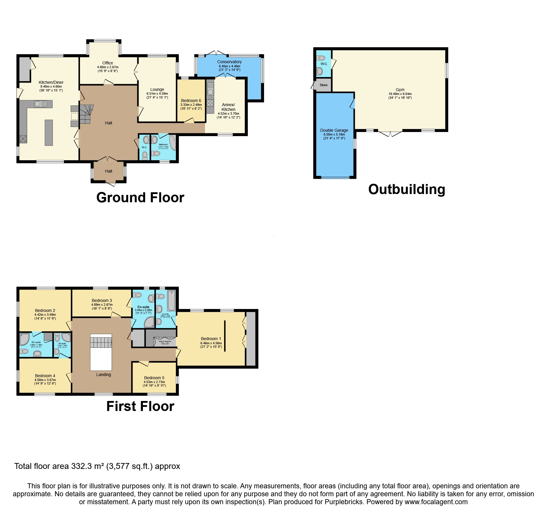 High Croft, Main Street, Brampton floorplan