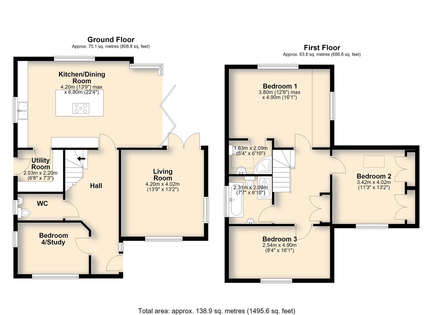 3, Thornhill Green, Diss floorplan