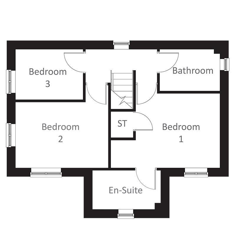 New home, 3 bed property for sale in "The Crimson" at Brook Park East