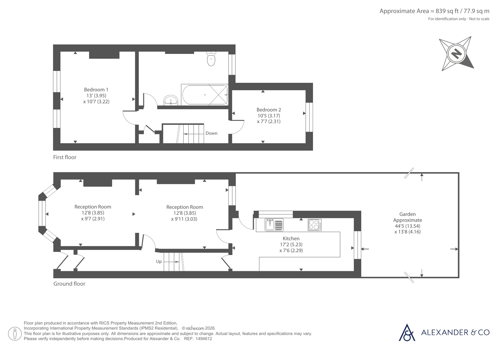 13, George Street, Bedfordshire floorplan