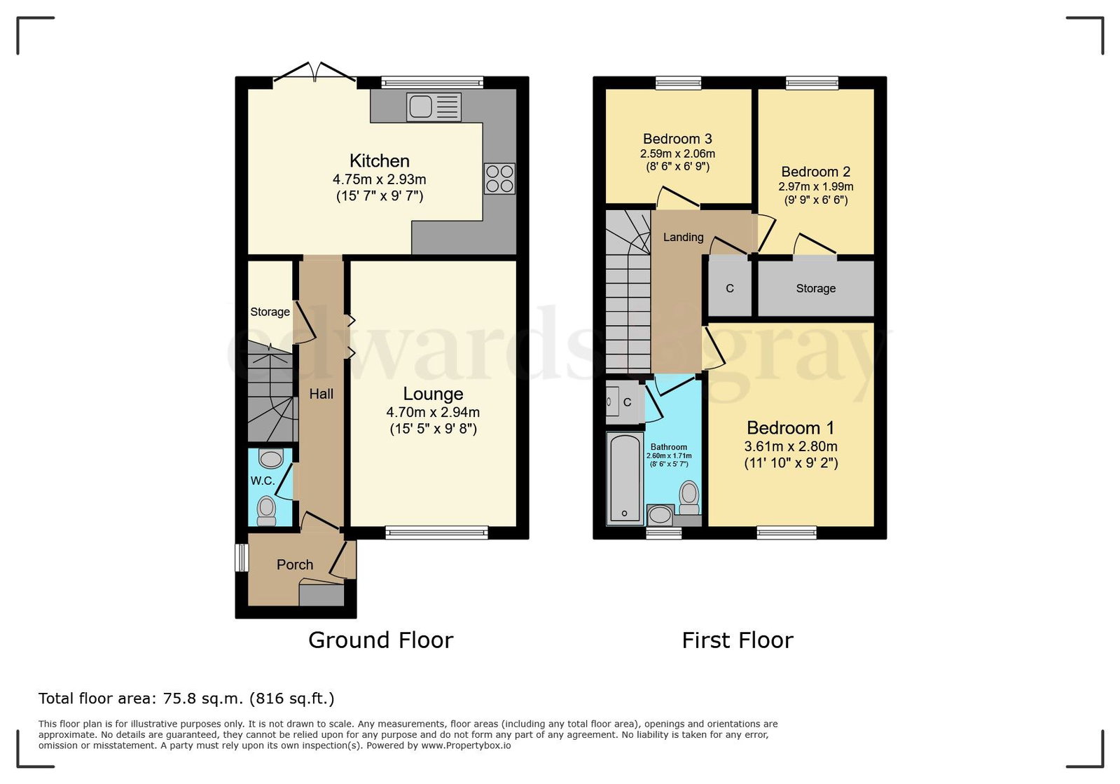 96, Cambridge Drive, Birmingham floorplan