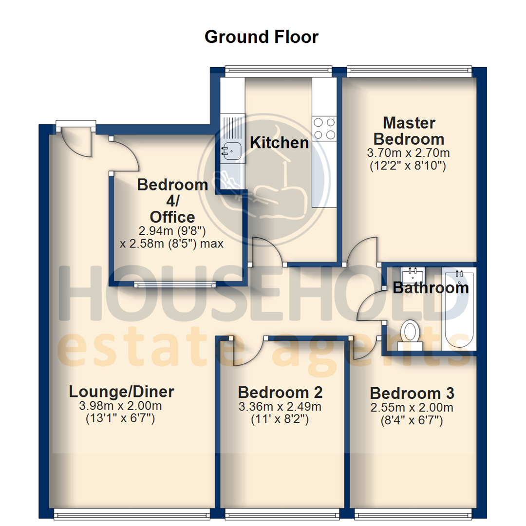 4 Bedrooms  to rent in High Street North, Dunstable LU6
