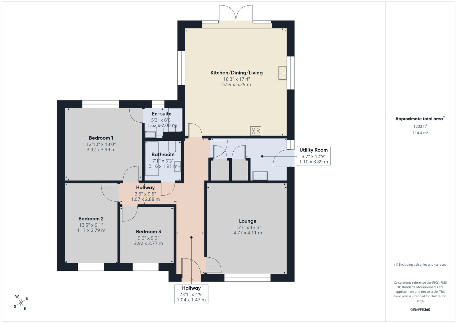 90A, Stock Lane, Nantwich floorplan