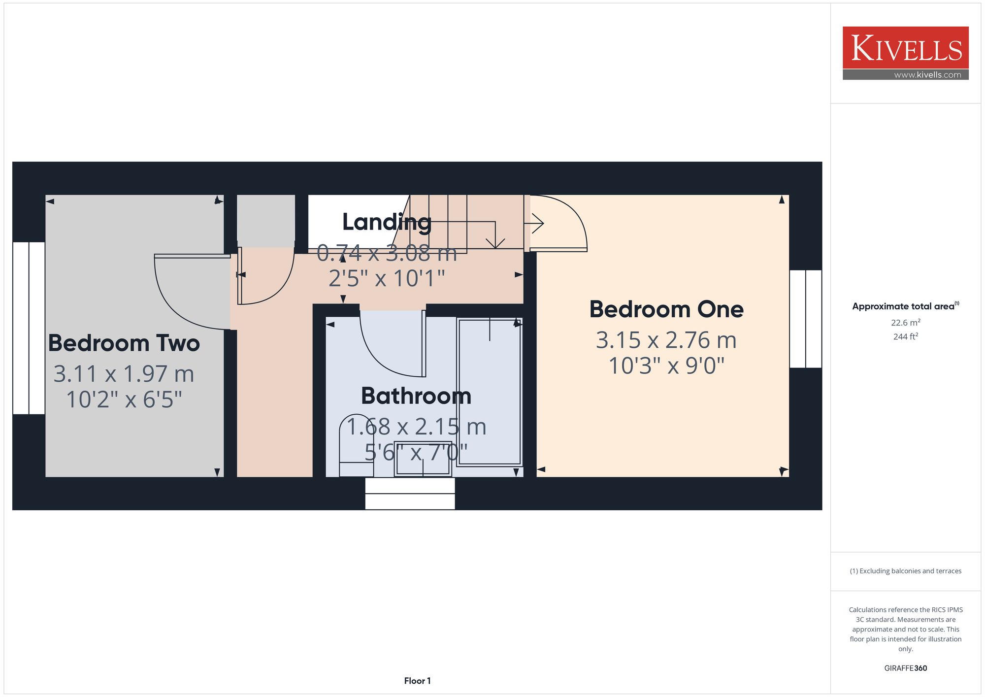 1 Higher Cleaverfield, Launceston floorplan