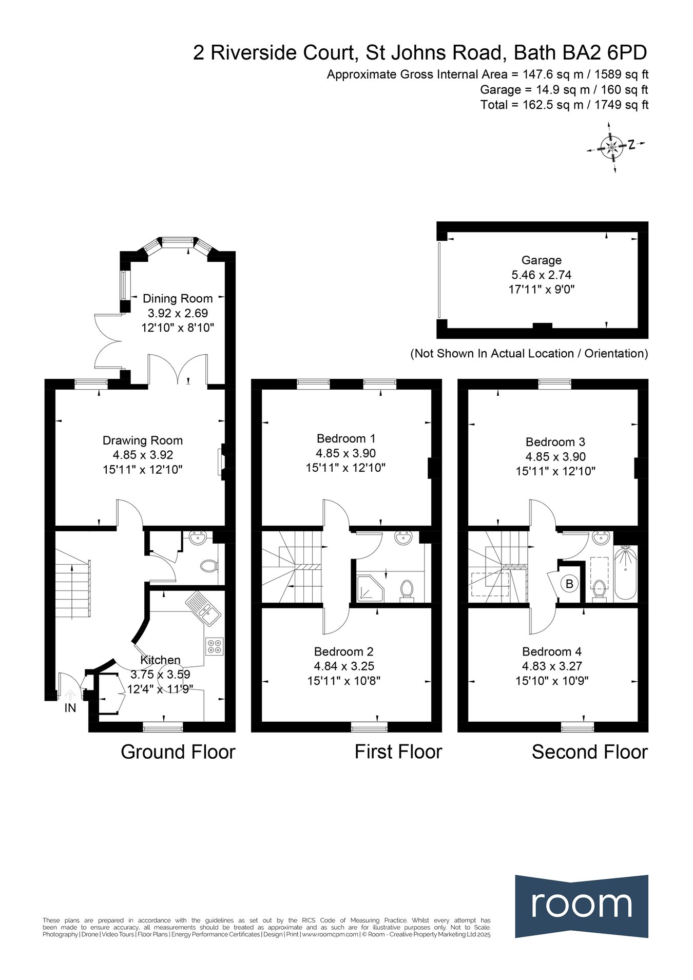 2 Riverside Court, St Johns Road, Bath floorplan