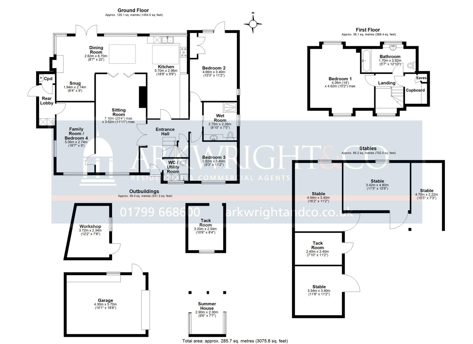 Holly Cottage, 1A Bilberry End, Cambridge floorplan