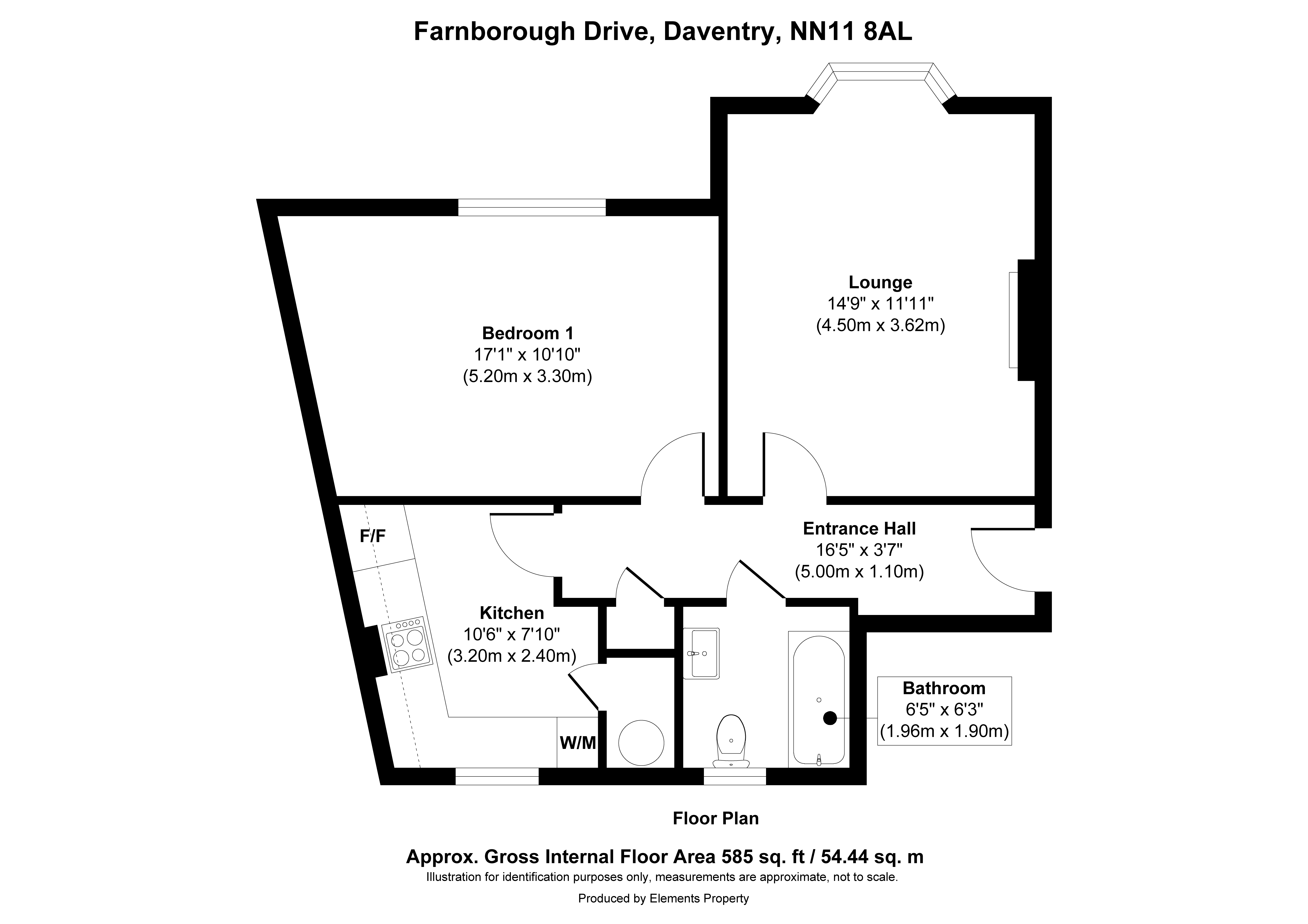 17, Farnborough Drive, Daventry floorplan