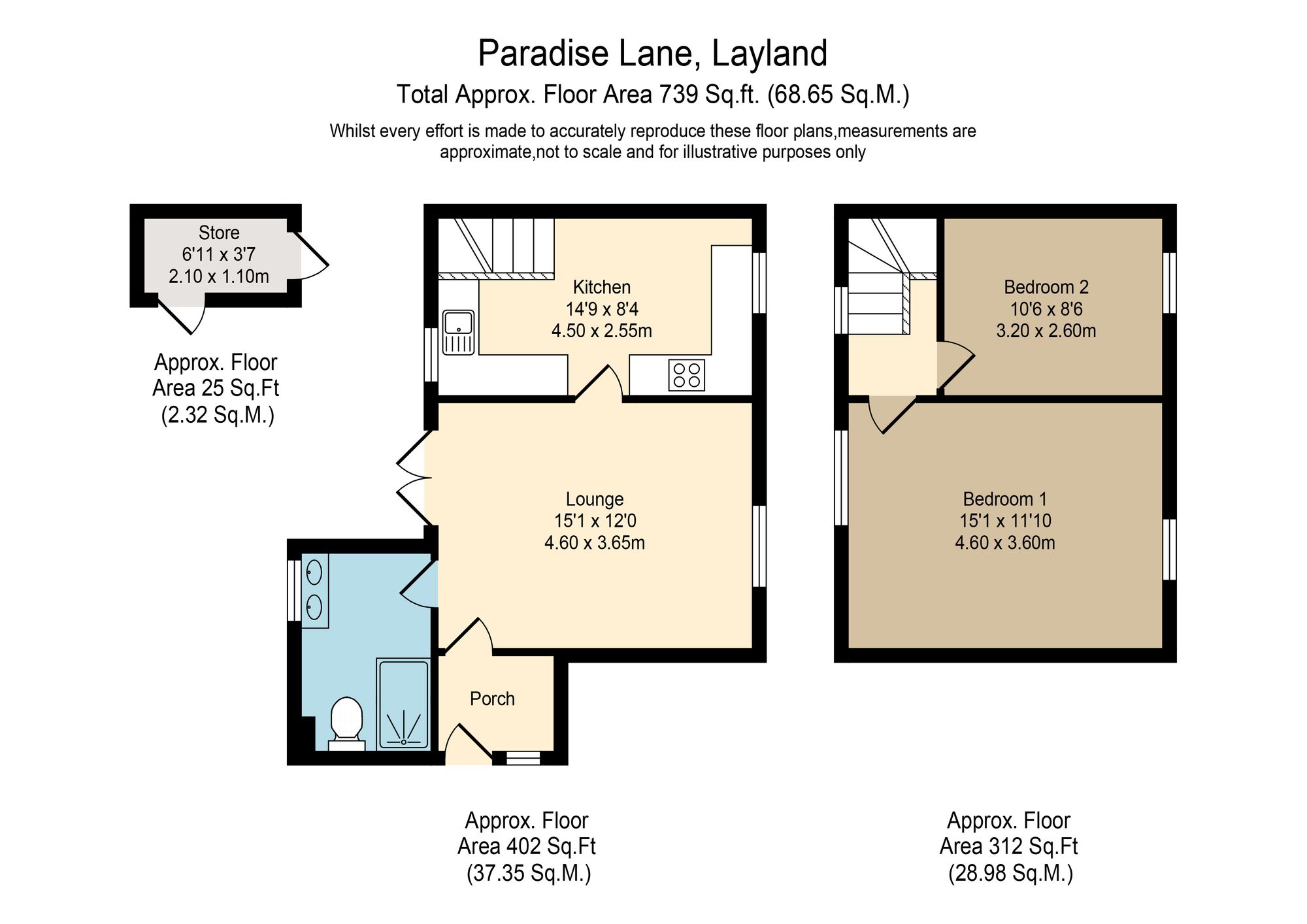 1 Paradise Lane, Leyland floorplan