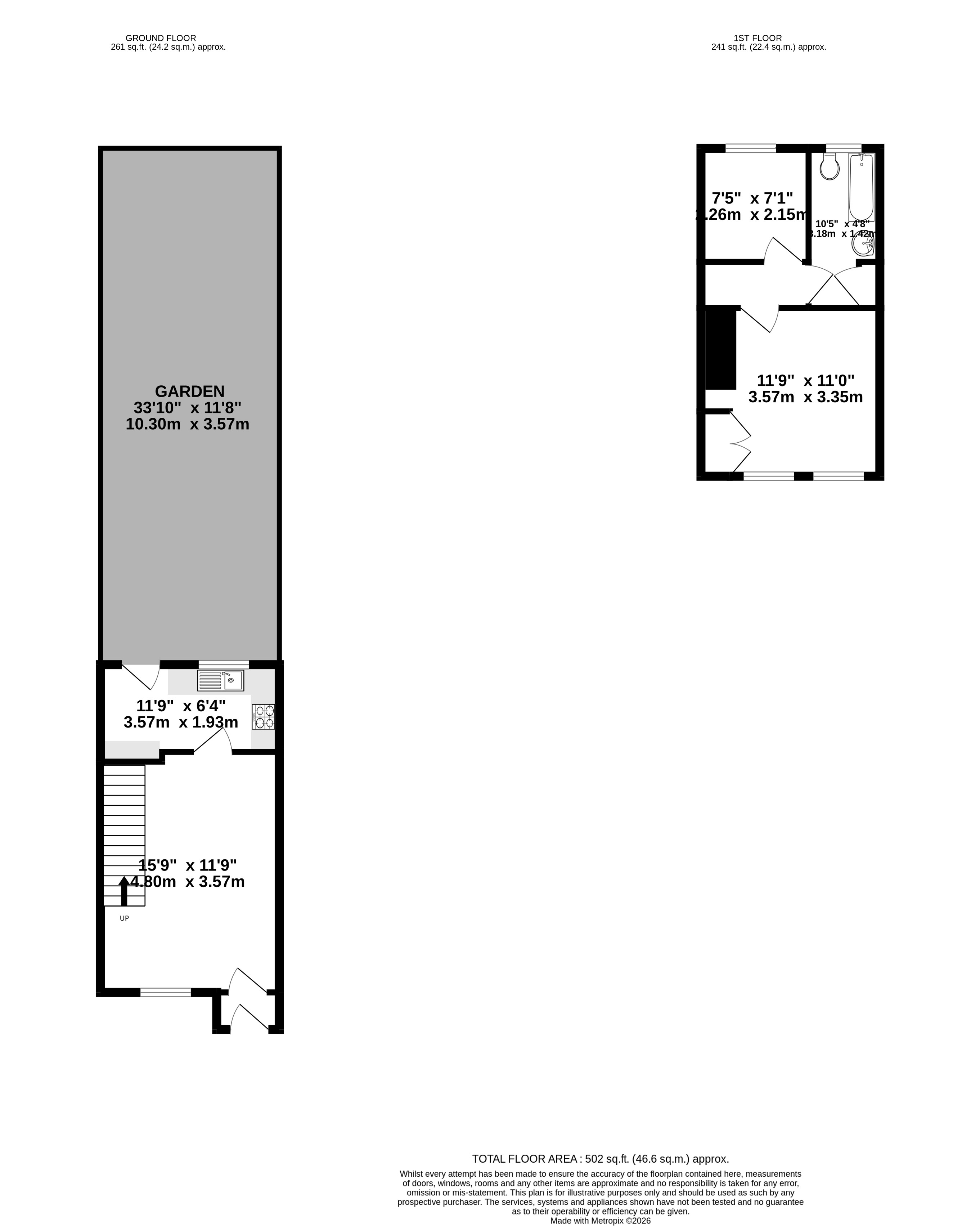 16, Westbury Rise, Harlow floorplan