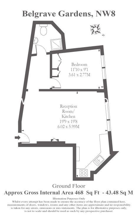 1 Bedrooms Flat for sale in Belgrave Gardens, St Johns Wood NW8