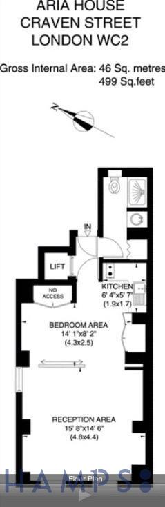 1 Aria House, 23 Craven Street, London floorplan