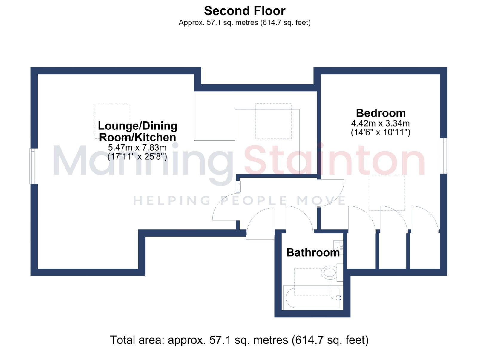 Calverley Bridge, West Yorkshire floorplan