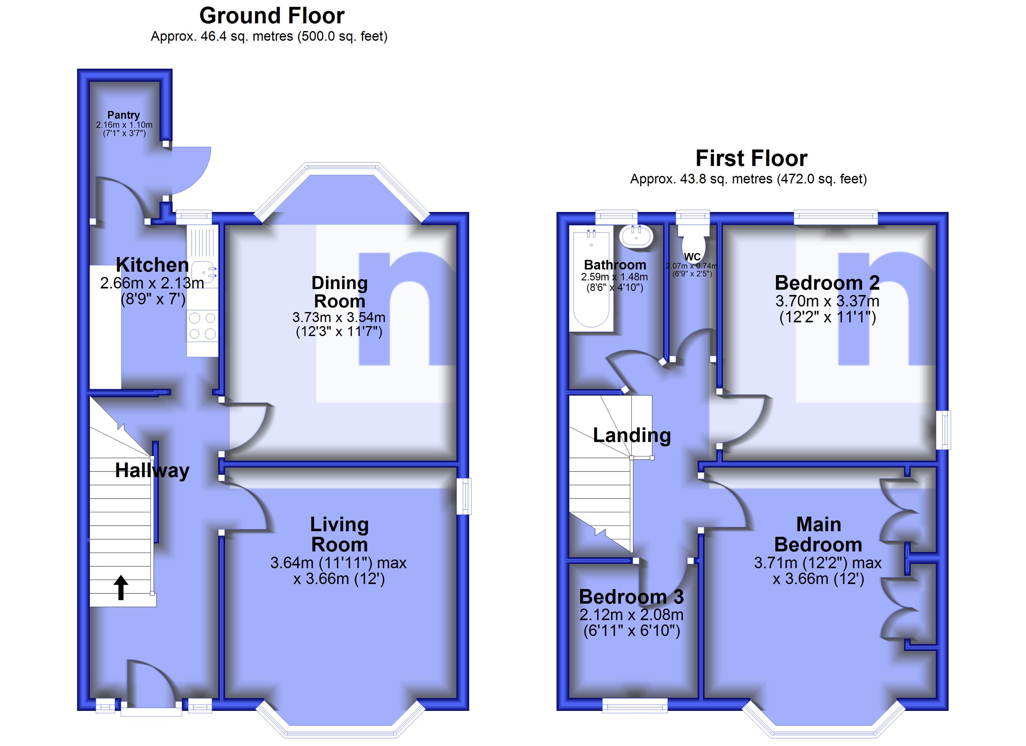 14, West Leigh Road, Lancashire floorplan