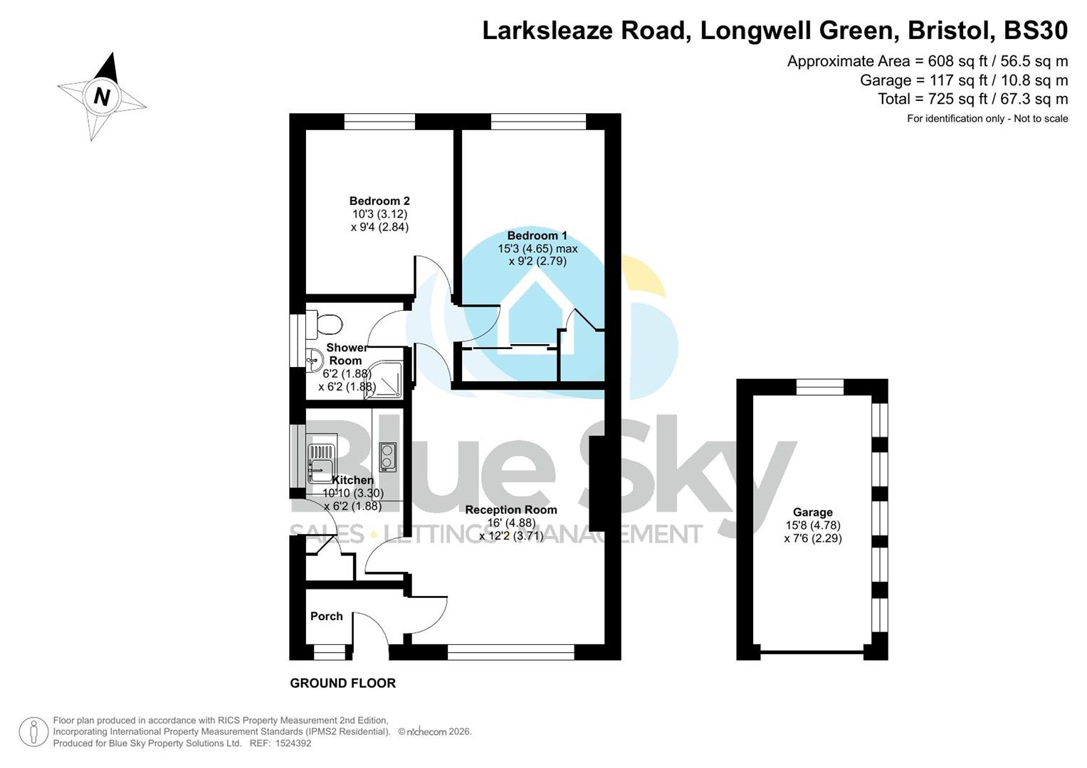 54, Larksleaze Road, Bristol floorplan