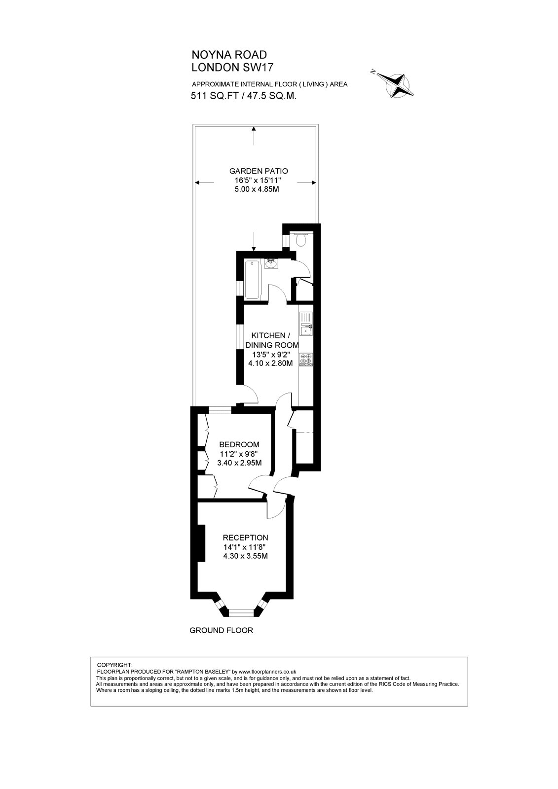 Noyna Road, London floorplan