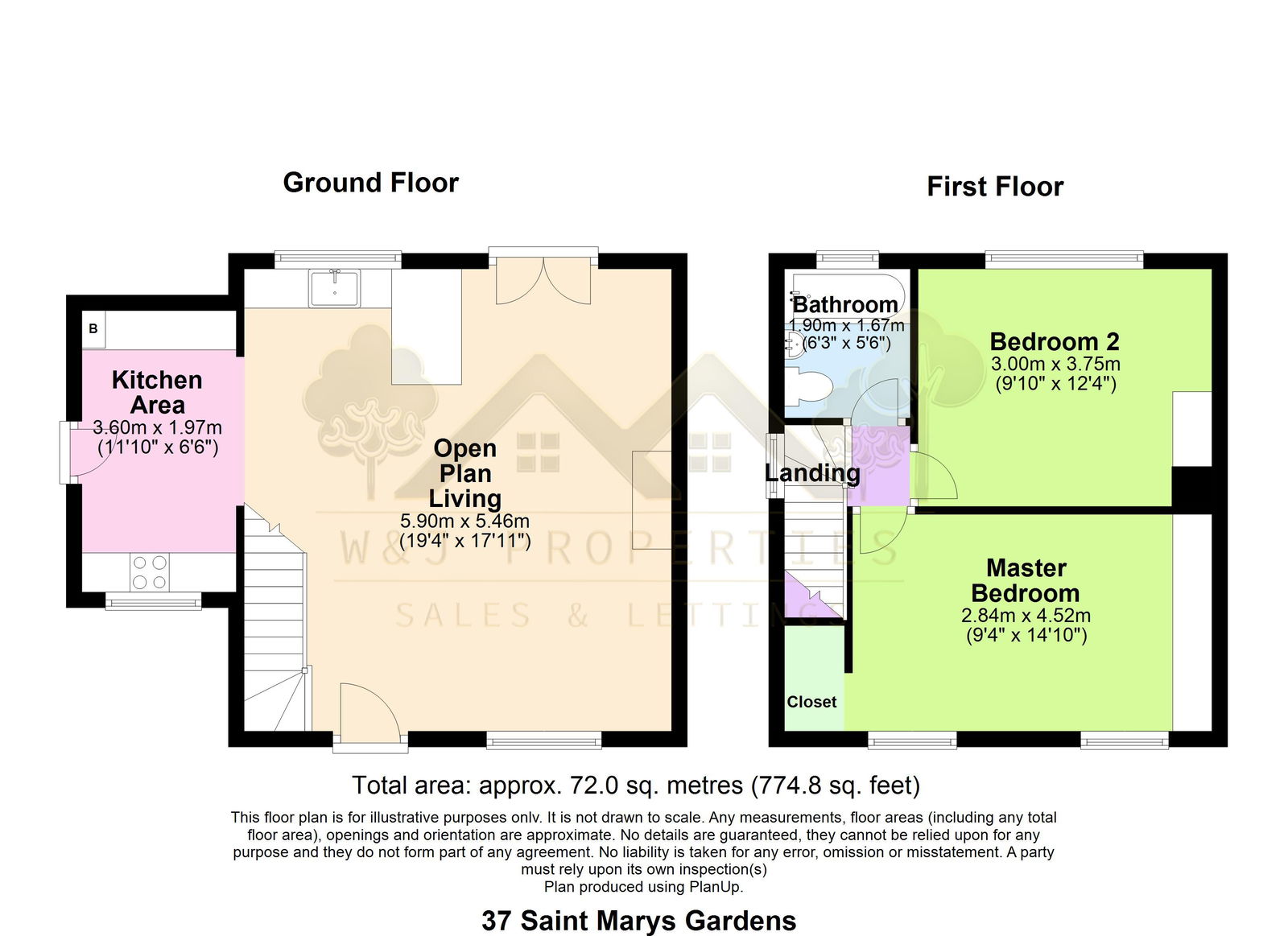 37, St. Marys Gardens, Blackburn floorplan