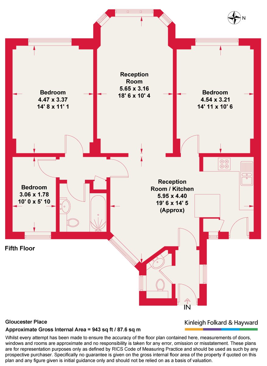 Flat 103 Ivor Court,, Gloucester Place, London floorplan