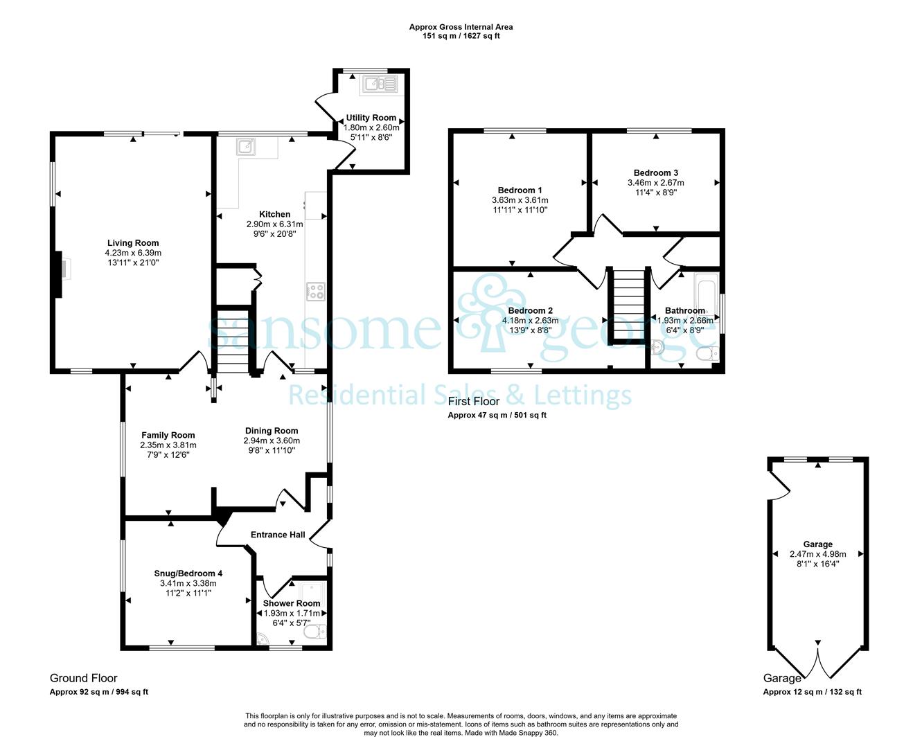 121, Chapel Hill, Reading floorplan