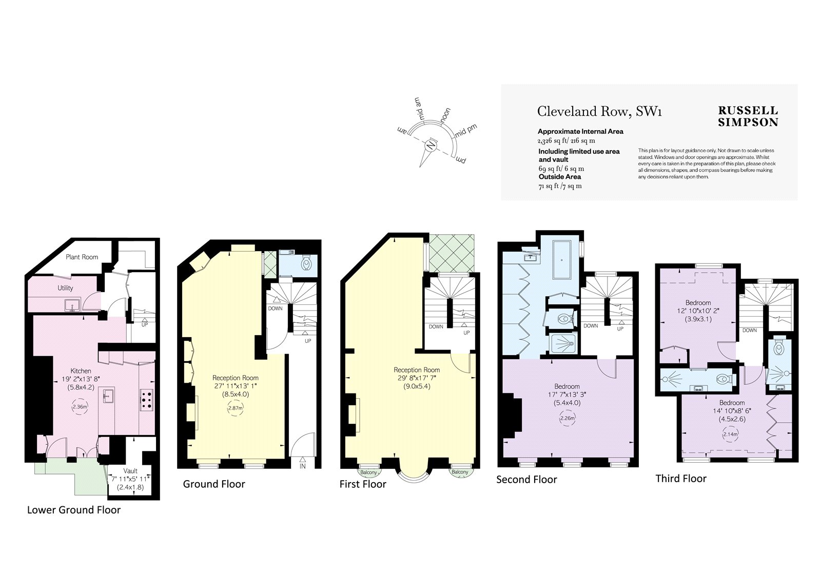 Cleveland Row, London floorplan
