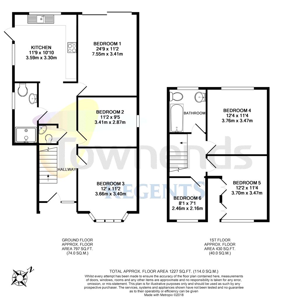 1 Bedrooms  to rent in Marsh Lane, Addlestone, Surrey KT15