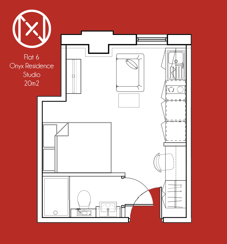 0 Bedrooms Studio to rent in Onyx Residence, 111 St Mary's Road, Sheffield S2