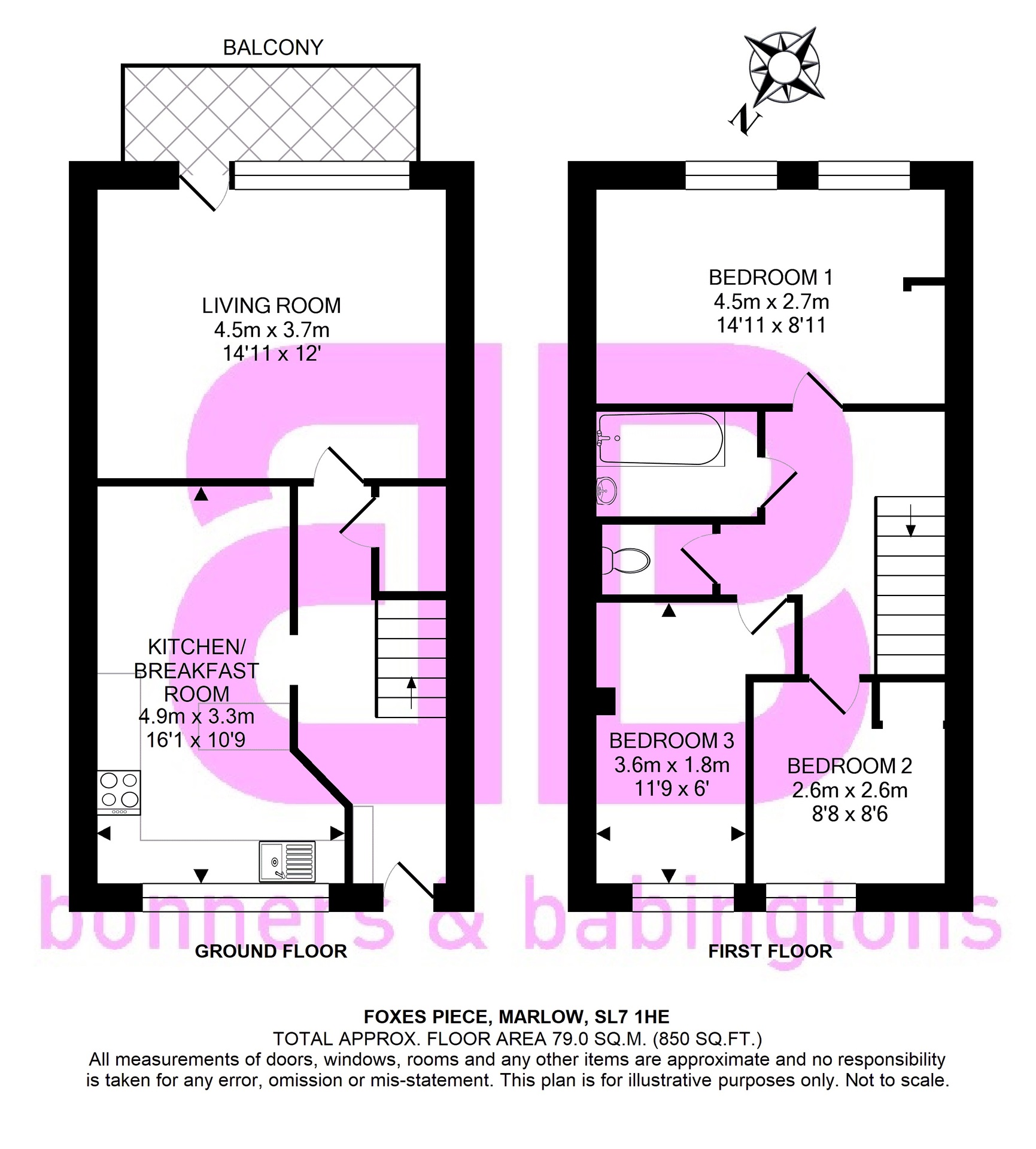 2 Foxes Piece, Marlow floorplan