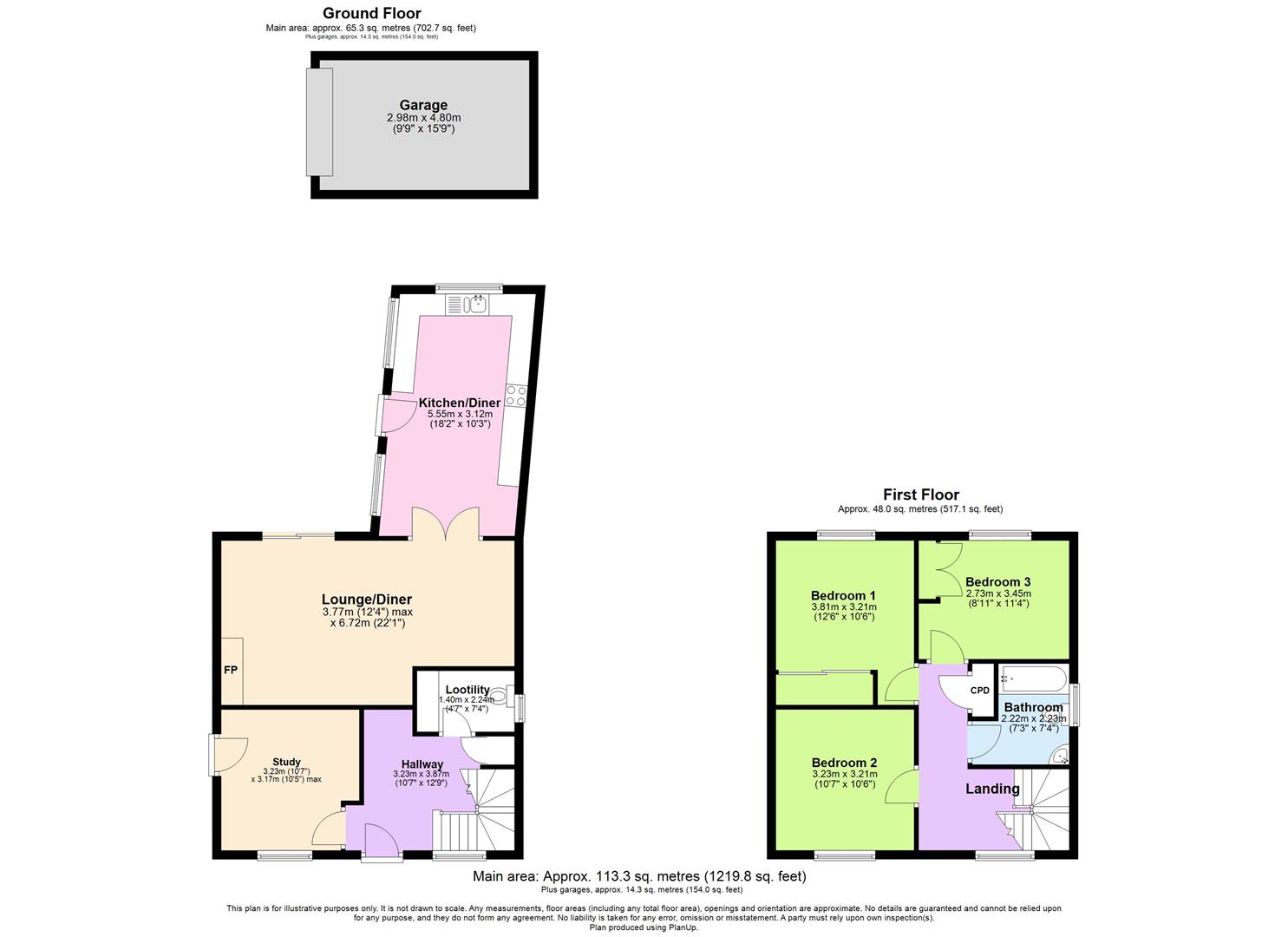 12, Coventry Street, Southam floorplan