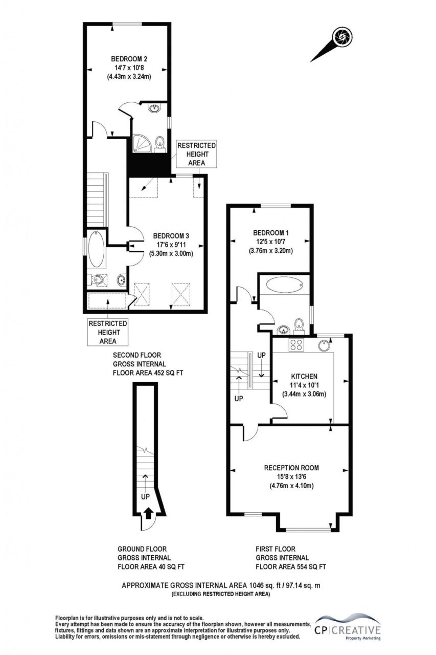 13b, Farlow Road, London floorplan