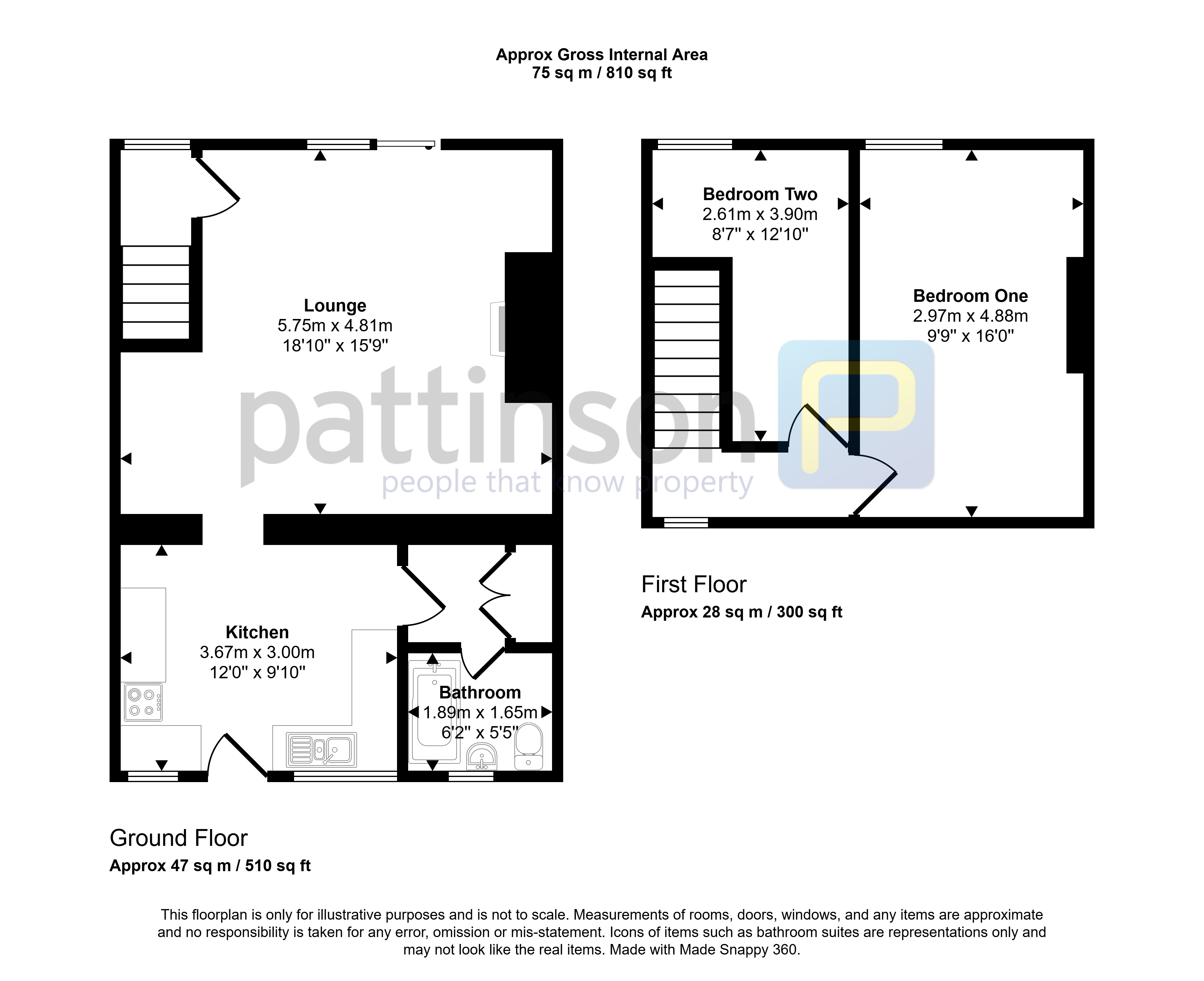 19, Pont Street, Ashington floorplan