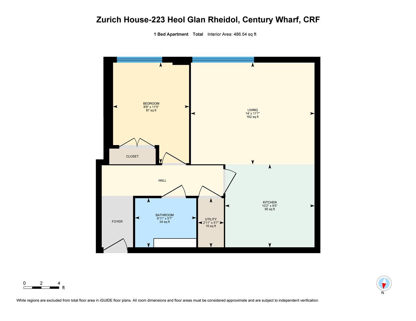 223, Zurich House, Century Wharf, Cardiff floorplan