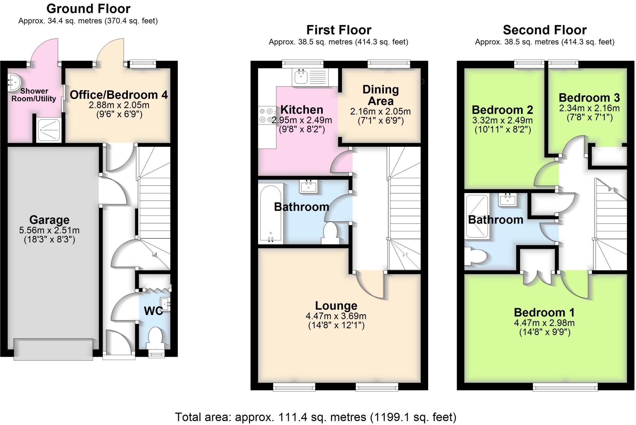 6, Kingfisher Way, Bishops Stortford floorplan