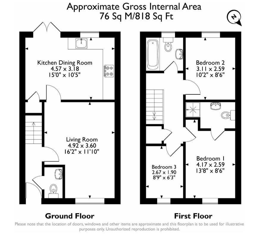 19, Bowstring Close, Chepstow floorplan
