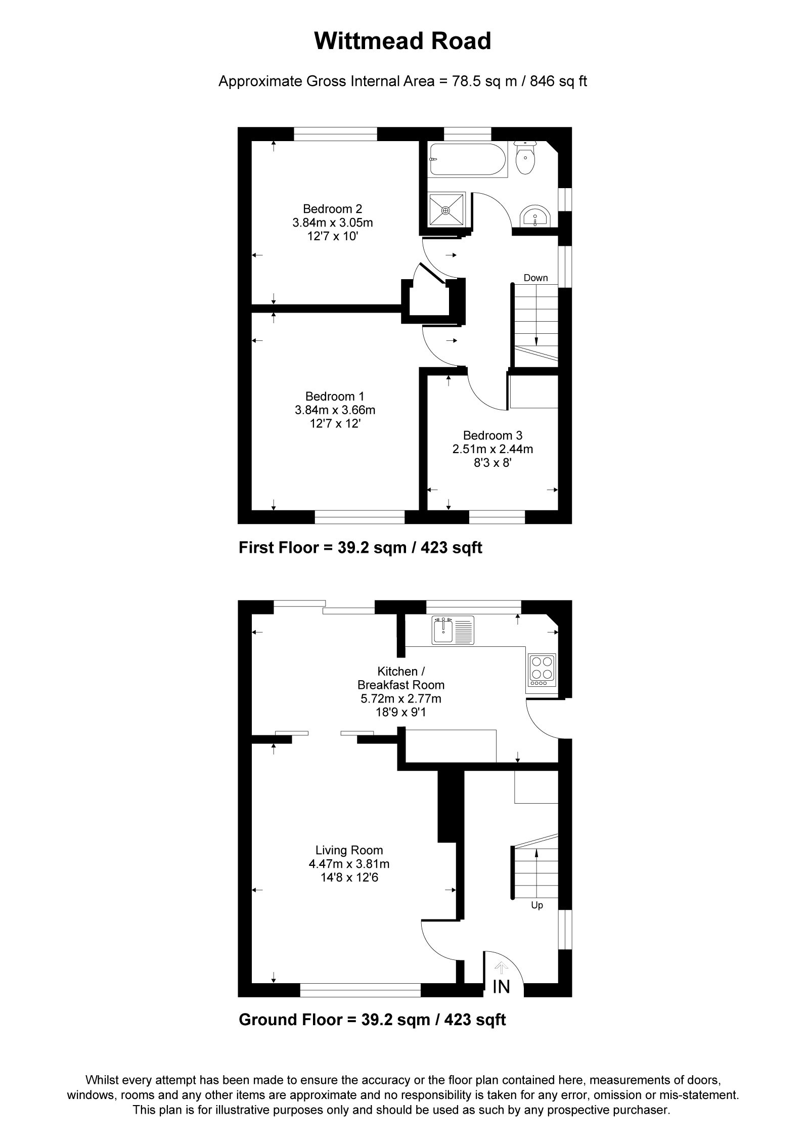 27, Wittmead Road, Camberley floorplan
