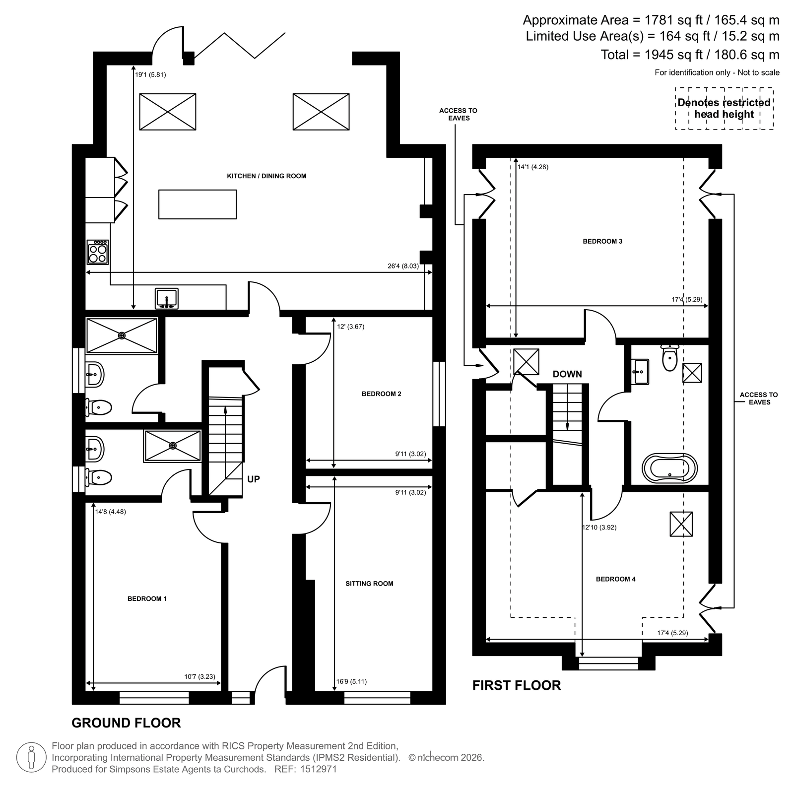 93, Church Road, Byfleet floorplan