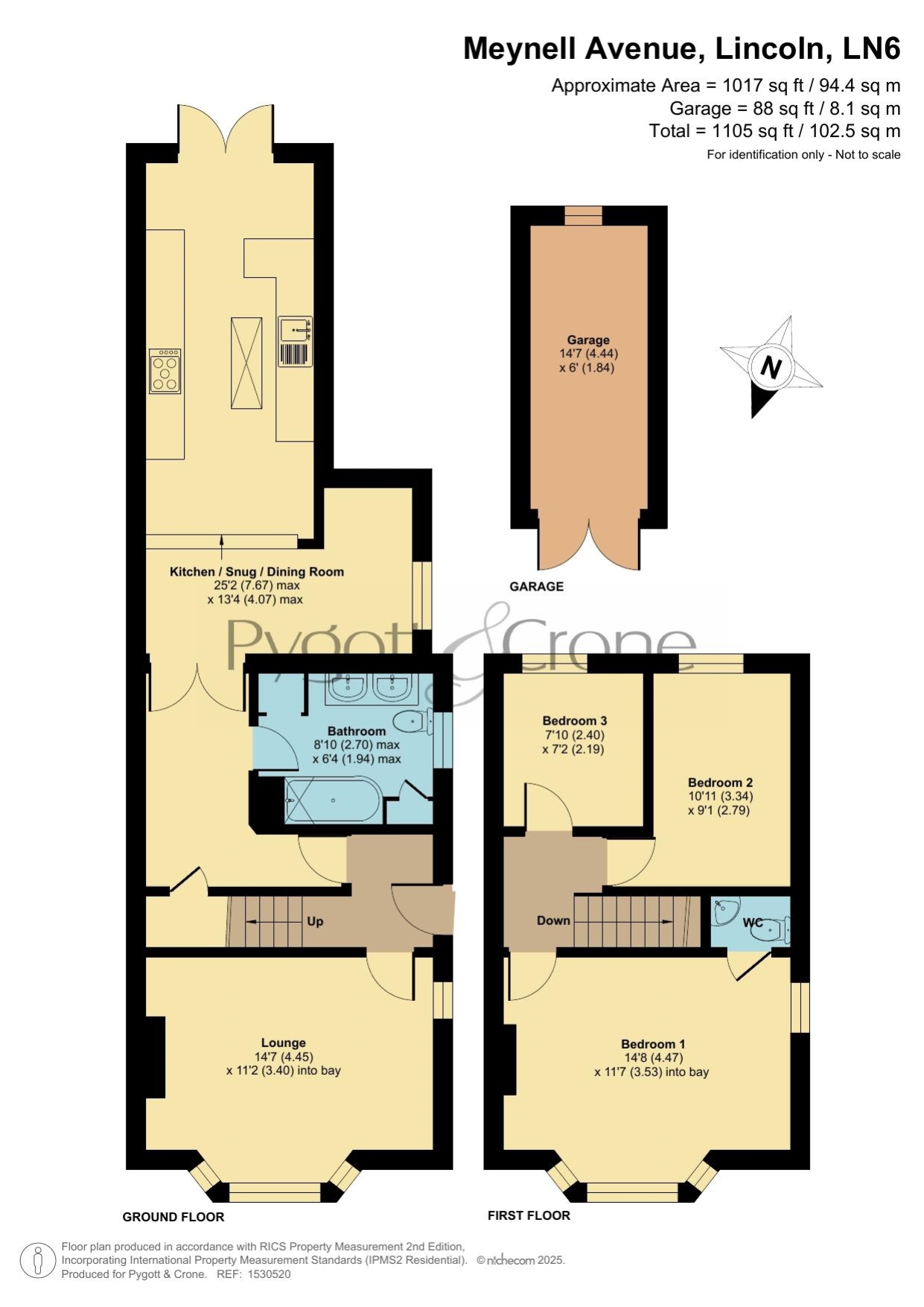 Meynell Avenue, Lincoln floorplan