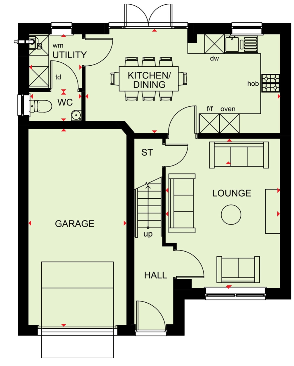 Plot 39 95, Swan Close, Hebburn floorplan