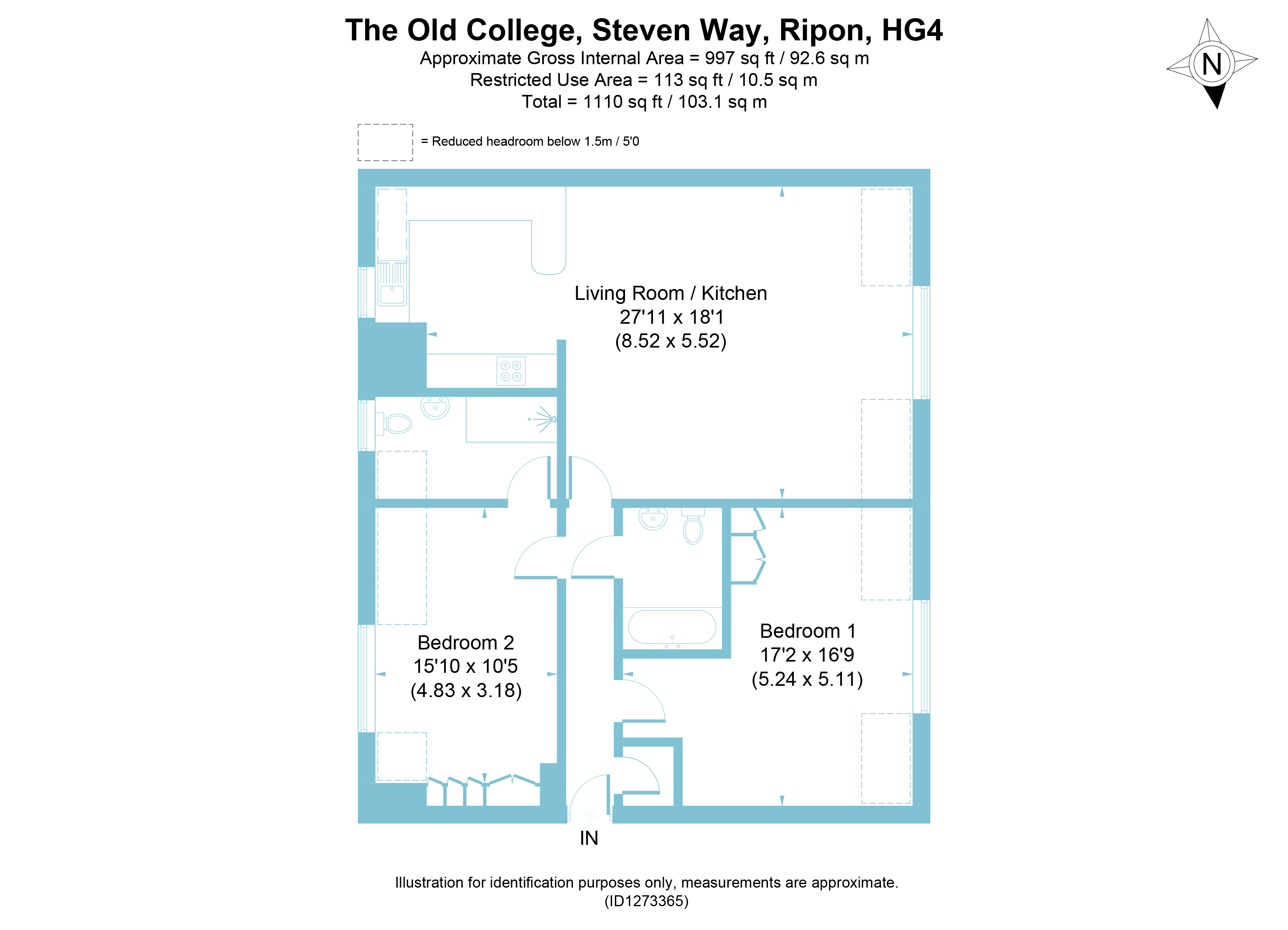 6 The Old College,, Steven Way, North Yorkshire floorplan