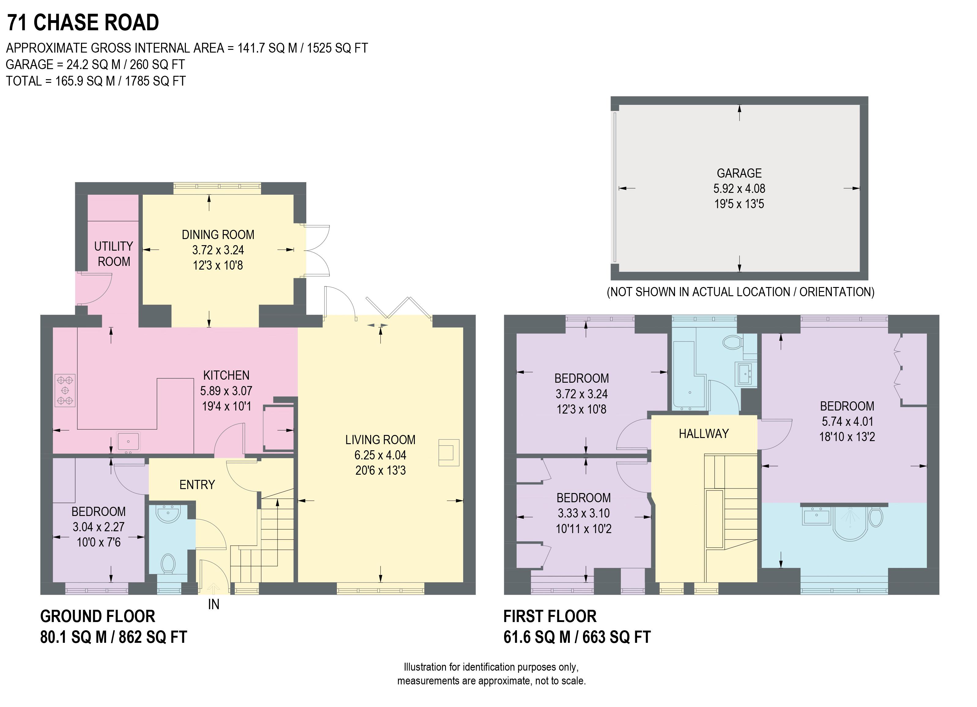 71, Chase Road, Sheffield floorplan
