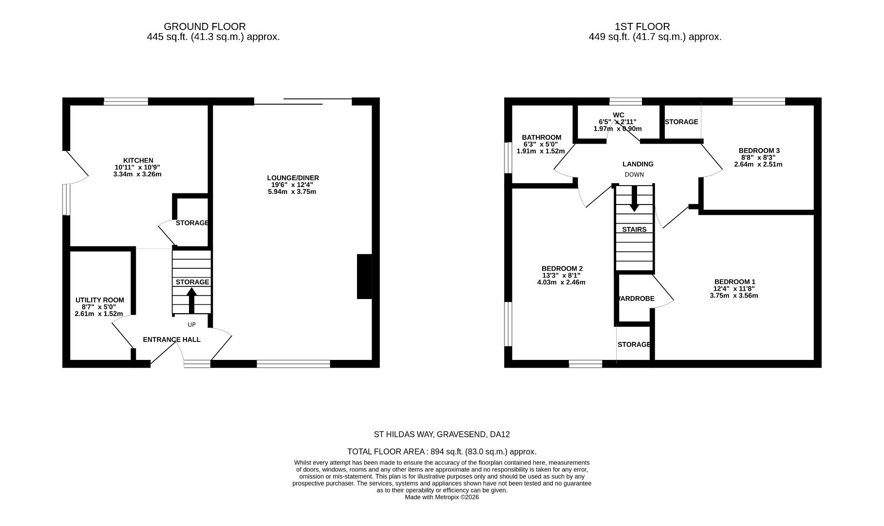 71, St. Hildas Way, Gravesend floorplan