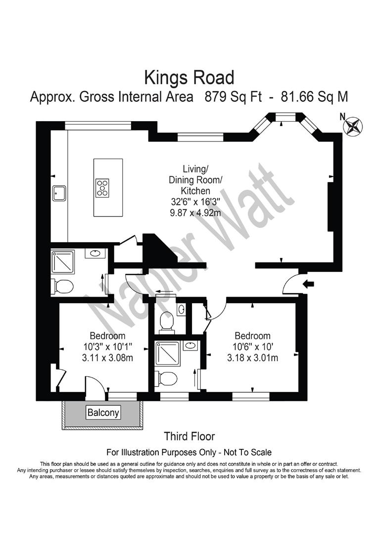 Flat 5, Kings House, Chelsea floorplan
